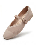 Ballerines Mary Jane en maille tricotée