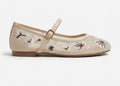 Ballerines Mary Jane en mesh brodé